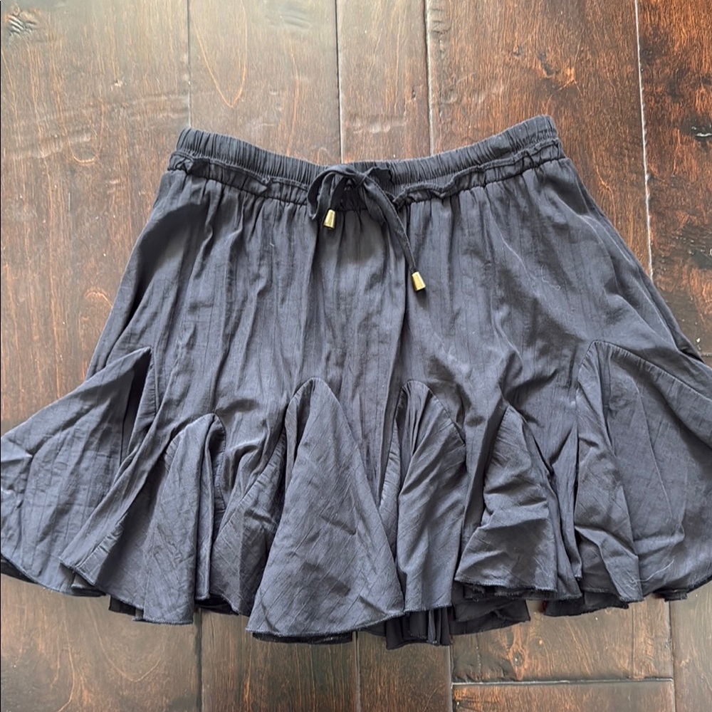 Black Ruffle Skirt